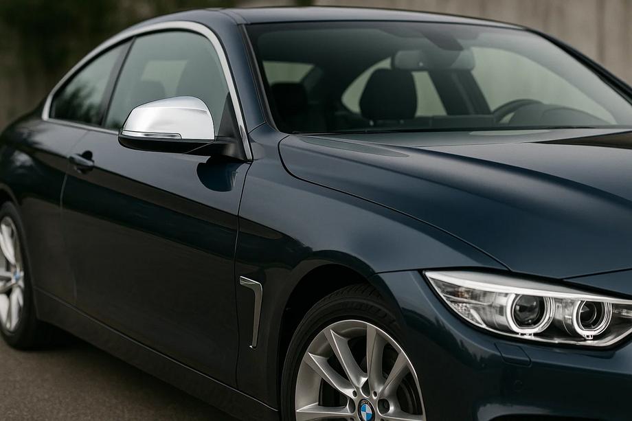 BMW 4 sērija F32/F33/F36 2012–2020 Sānu spoguļu uzlikas (2 gab., nerūsējošais tērauds) Carmos Image