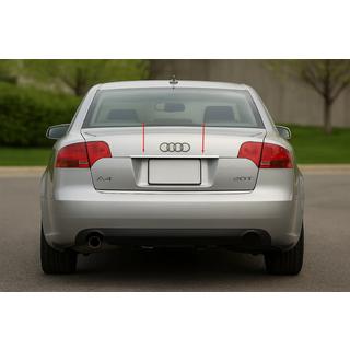 Uzliktnis virs numura zīmes (Carmos, nerūsējošais tērauds) V-2 Audi A4 B7 2004–2008 foto 1