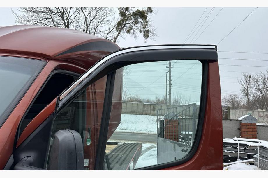 Volkswagen Crafter 2006–2016 Logu vēja deflektori (2 gab., EuroCap, Chrome) Image