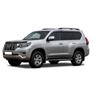 Logu vēja deflektori ar hromētu moldingu Niken Luxury (6 gab.) Toyota Land Cruiser Prado 150 2009–2023 foto 1