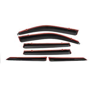Logu vēja deflektori ar hromētu moldingu Niken Luxury (6 gab.) Toyota Land Cruiser Prado 150 2009–2023 foto 4