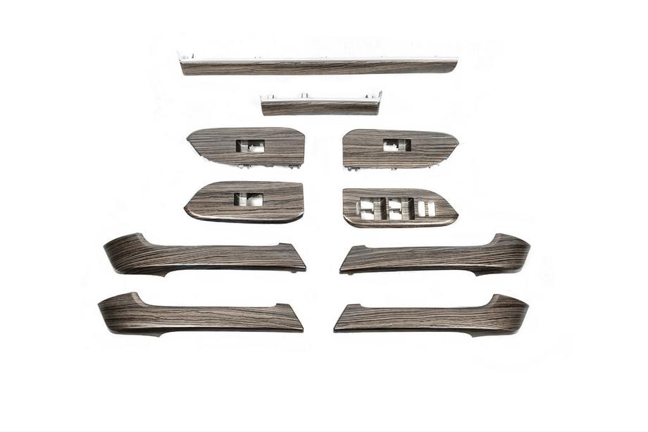 Toyota Land Cruiser Prado 150 2009–2023 Tumša koka imitācijas ieliktņu komplekts Image