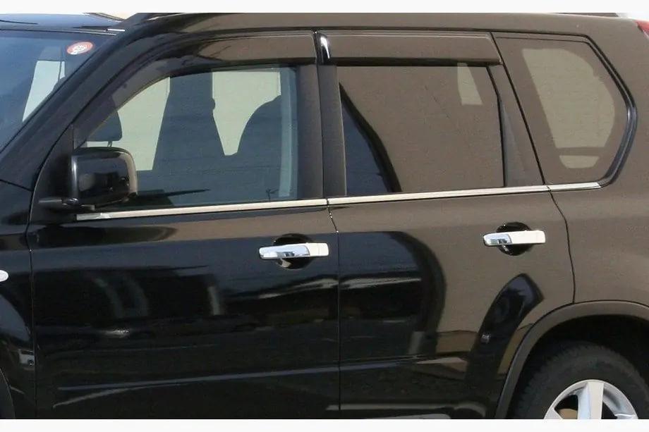 Nissan X-trail T31 2007–2014 Nocenots Ārējais logu hroma apdares komplekts Carmos Image