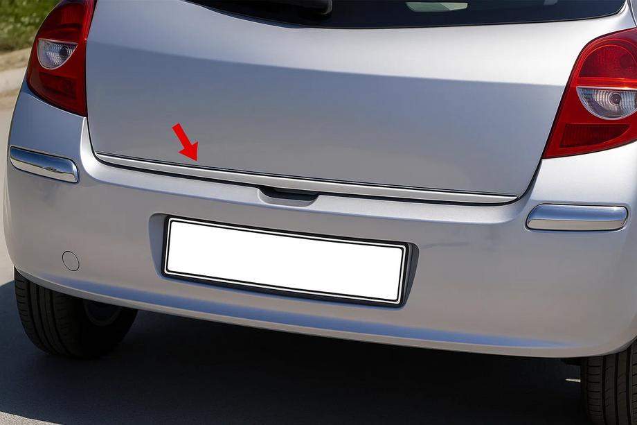 Renault Clio III 2005–2012 Bagāžnieka malas uzlika (nerūsējošā tērauda) Image