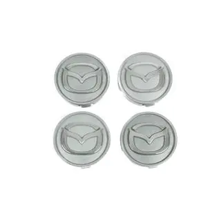 Diska centrālie vāciņi, pelēki maz5955tur-sir (59 mm uz 55 mm, 4 gab.)