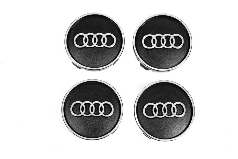 Audi Riteņu disku centra vāciņi melni au5955 (59 mm uz 55 mm, 4 gab.) Image