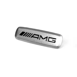 AMG alumīnija emblēma auto paklājiņiem (1 gab.) foto 2