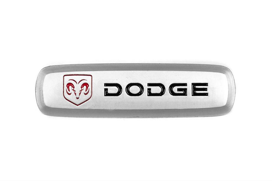 Dodge Alumīnija emblēma auto paklājiņiem (1 gab.) Foto 2