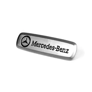 Mercedes alumīnija emblēma paklājiņiem (1 gab.) foto 2