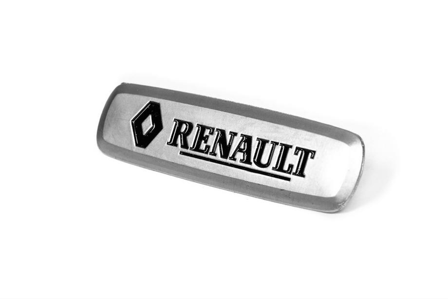 Renault Alumīnija emblēma auto paklājiņiem (1 gab.) Foto 3