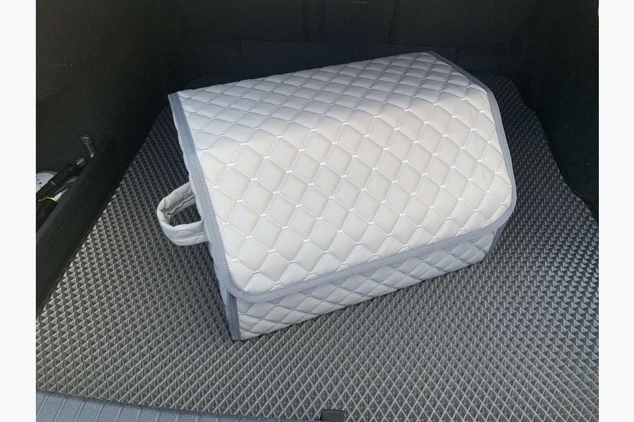 ECO bagāžnieka organizatora soma (50x30x30, gaiši pelēka) Foto 7