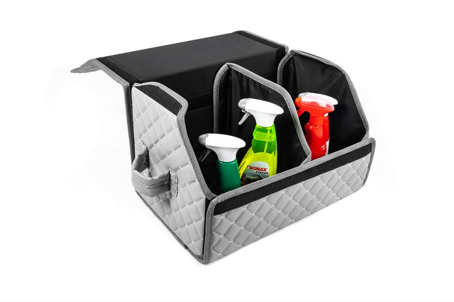 ECO bagāžnieka organizatora soma (50x30x30, gaiši pelēka) Foto 6