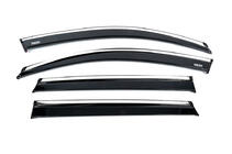Skoda Kamiq 2019– Logu vēja deflektori ar hromētu līsti (2019-2023, 4 gab., Niken) foto 2