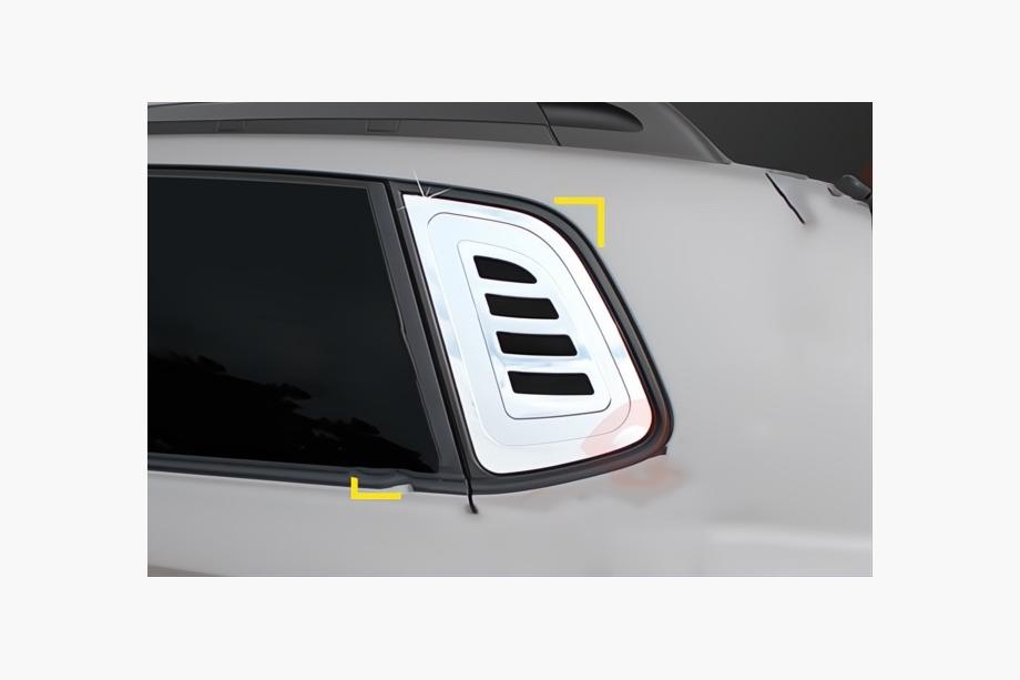 Hyundai Tucson JM 2004– Hroma uzlikas trijstūra logiem (2 gab., ABS) Image