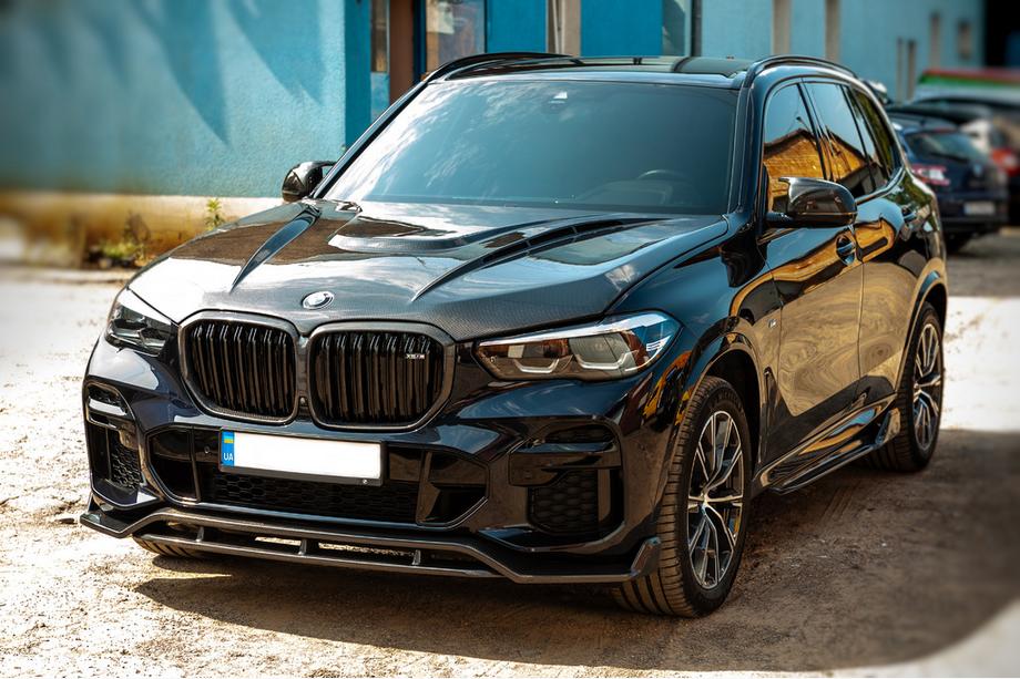BMW X5 G05 2019–2026 Oglekļa šķiedras motora pārsegs V1 (G05/F95) Foto 5