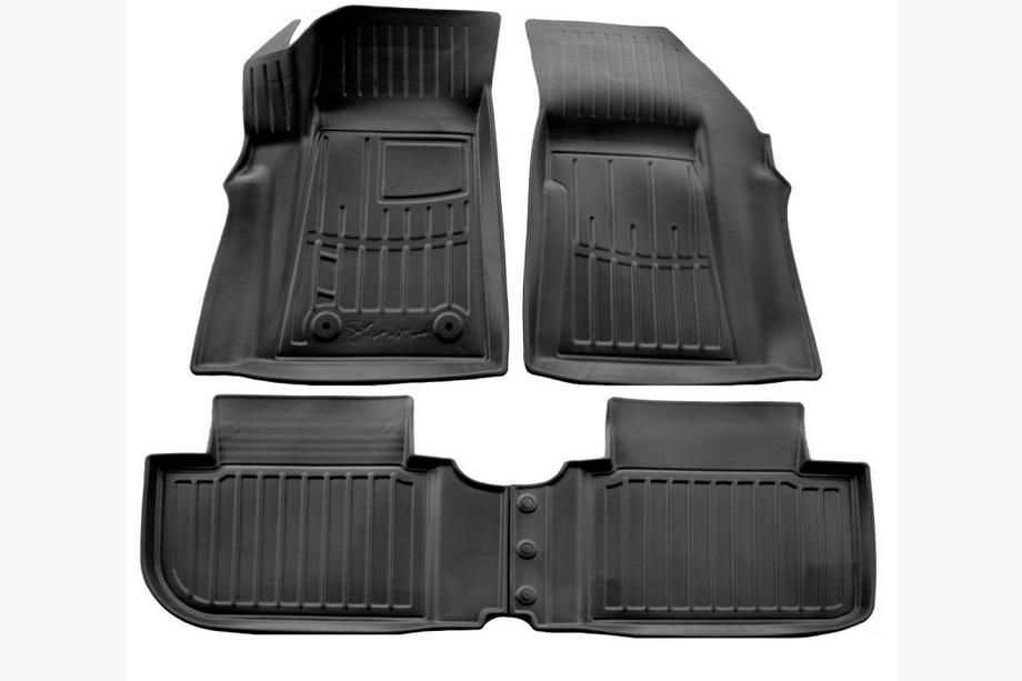 Chevrolet Menlo 2021–2023 Stingray 3D gumijas salona paklājiņi (4 gab.) Image