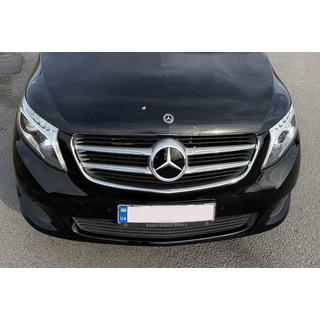Priekšējā emblēma zem stikla, hromēta apmale A2048806406 foto 2