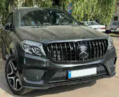 Mercedes GL/GLS klase X166 2012–2019 Priekšējā emblēma zem stikla, melna apmale A0008880111 (GLS) foto 1
