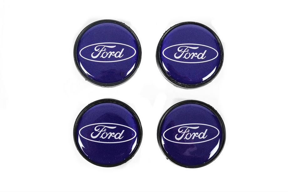 Ford Disku centra vāciņi 53/51 mm zili frd5351bl (4 gab.) Foto 1