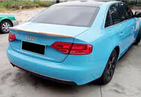 Audi A4 B8 2007–2015 DPT M4 spoileris (ABS, spīdīgi melns) foto 3