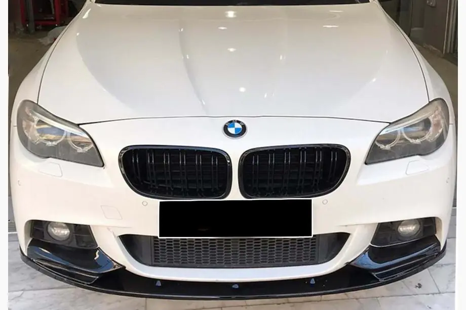 BMW 5. sērija F10/F11 2010–2016 Priekšējā bampera lūpa DPT Lip V-2 (M-Performance, melns spīdīgs) Foto 1