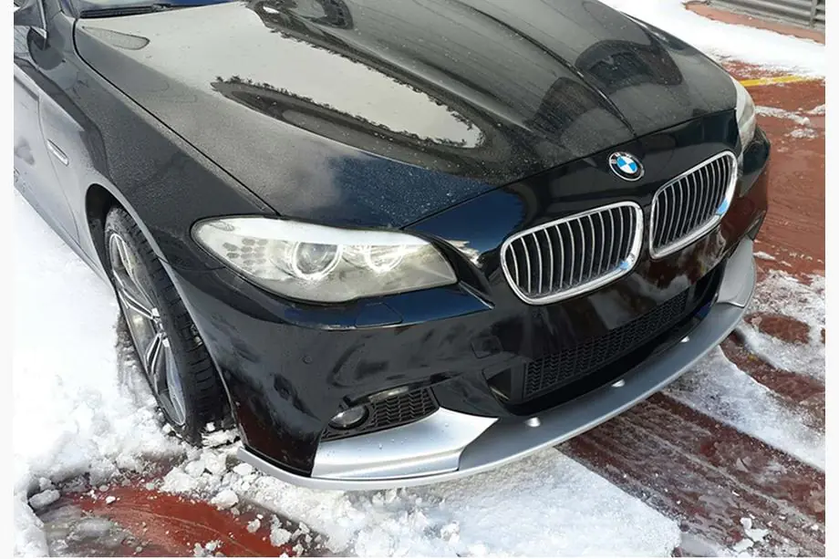 BMW 5. sērija F10/F11 2010–2016 Priekšējā bampera lūpa DPT Lip V-2 (M-Performance, melns spīdīgs) Foto 2