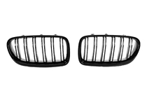 BMW 5. sērija F10/F11 2010–2016 Nieres restes M-Look (spīdīgi melnas) foto 2