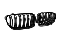 BMW 5. sērija F10/F11 2010–2016 Nieres restes M-Look (spīdīgi melnas) foto 4