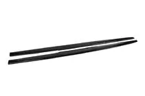 BMW 5. sērija F10/F11 2010–2016 DPT V-1 sliekšņu uzlikas (M-Sport/M5 sliekšņiem, melns spīdīgs) foto 11