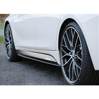 DPT V-1 sliekšņu uzlikas (M-Sport/M5 sliekšņiem, melns spīdīgs) BMW 5. sērija F10/F11 2010–2016 foto 2