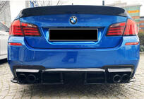 BMW 5. sērija F10/F11 2010–2016 Aizmugurējais difuzors DPT V-1 (M-Performance, melns spīdīgs) foto 5
