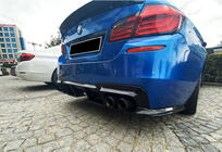 BMW 5. sērija F10/F11 2010–2016 Aizmugurējais difuzors DPT V-1 (M-Performance, melns spīdīgs) foto 1