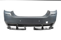 BMW 5. sērija F10/F11 2010–2016 Aizmugurējais difuzors DPT V-1 (M-Performance, melns spīdīgs) foto 3