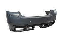BMW 5. sērija F10/F11 2010–2016 Aizmugurējais difuzors DPT V-1 (M-Performance, melns spīdīgs) foto 15