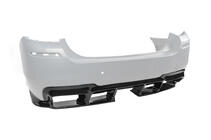 BMW 5. sērija F10/F11 2010–2016 Aizmugurējais difuzors DPT V-1 (M-Performance, melns spīdīgs) foto 16