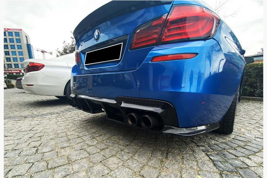 BMW 5. sērija F10/F11 2010–2016 Aizmugurējais difuzors DPT V-1 (M-Performance, melns spīdīgs) Image