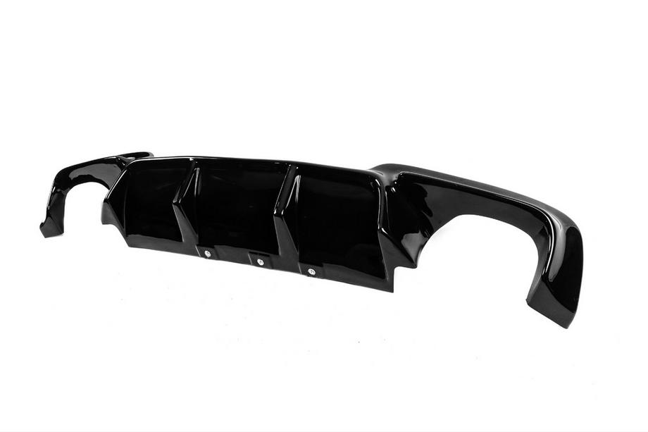 BMW 5. sērija F10/F11 2010–2016 Aizmugurējais difuzors DPT V-2 (M-Performance, spīdīgi melns) Foto 14