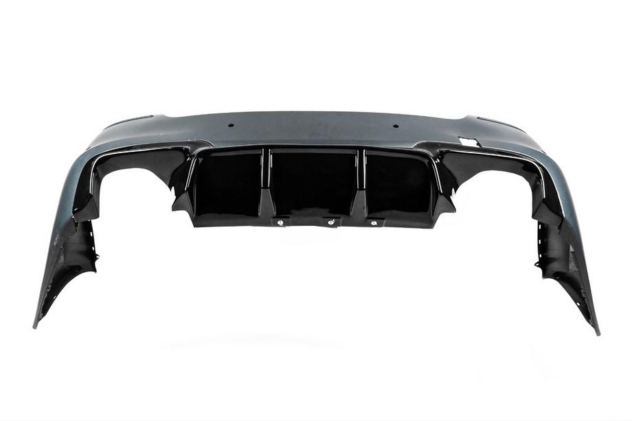 BMW 5. sērija F10/F11 2010–2016 Aizmugurējais difuzors DPT V-2 (M-Performance, spīdīgi melns) Foto 9