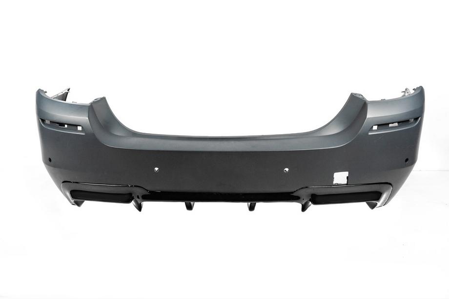 BMW 5. sērija F10/F11 2010–2016 Aizmugurējais difuzors DPT V-2 (M-Performance, spīdīgi melns) Foto 15