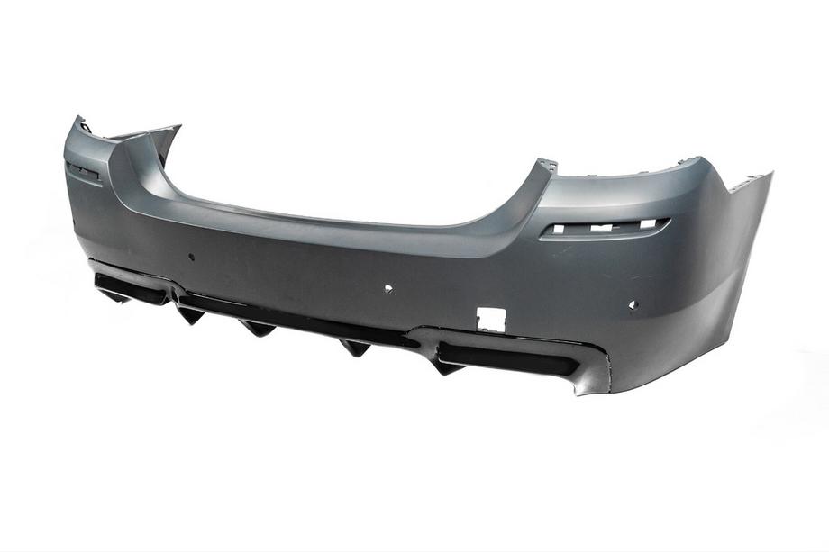 BMW 5. sērija F10/F11 2010–2016 Aizmugurējais difuzors DPT V-2 (M-Performance, spīdīgi melns) Foto 12
