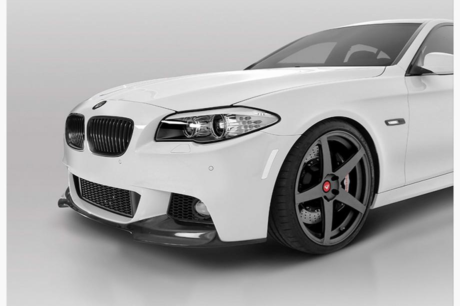 BMW 5. sērija F10/F11 2010–2016 Priekšējā bampera lūpas spoilers DPT Lip V-3 (M-Performance, spīdīgi melns) Image