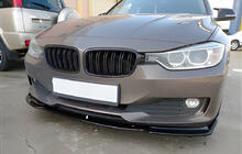 BMW 3. sērija F30/F31 2012–2019 DPT Lip priekšējā bufera lūpa standarta versijai (2015-2018, spīdīgi melna) foto 3