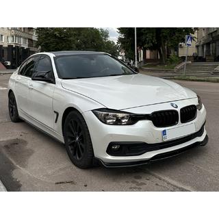 DPT Lip priekšējā bufera lūpa standarta versijai (2015-2018, spīdīgi melna) BMW 3. sērija F30/F31 2012–2019 foto 1