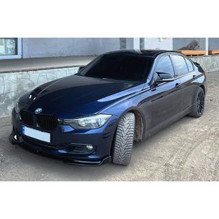 DPT Lip priekšējā bufera lūpa standarta versijai (2015-2018, spīdīgi melna) BMW 3. sērija F30/F31 2012–2019 foto 4