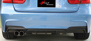 BMW 3. sērija F30/F31 2012–2019 Aizmugurējais difuzors DPT V-1 (M Performance, spīdīgi melns) foto 1