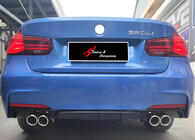BMW 3. sērija F30/F31 2012–2019 Aizmugurējais difuzors DPT V-2 (M Performance, spīdīgi melns) foto 1