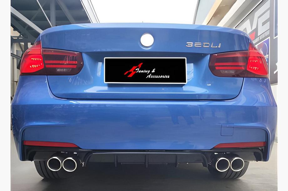BMW 3. sērija F30/F31 2012–2019 Aizmugurējais difuzors DPT V-2 (M Performance, spīdīgi melns) Image