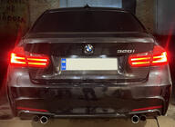 BMW 3. sērija F30/F31 2012–2019 Aizmugurējais difuzors DPT V-3 (M Performance, melns spīdīgs) foto 3