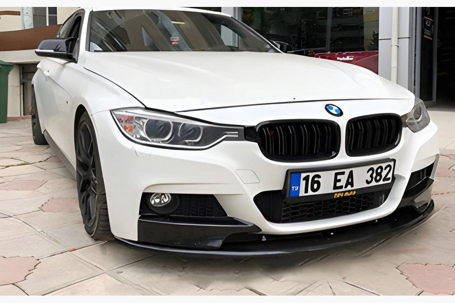 BMW 3. sērija F30/F31 2012–2019 DPT Lip priekšējā bampera lūpas spoilers (M-Performance, melns spīdīgs) Image
