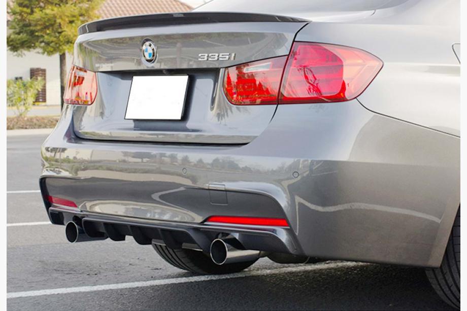BMW 3. sērija F30/F31 2012–2019 Aizmugurējais difuzors DPT V-4 (M Performance, spīdīgi melns) Image